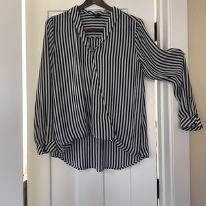 Faux Wrap Blouse